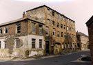 Entrance to Britannia Works, Love Street, formerly Henry Dixon Ltd, confectionery manufacturers at the junction with Spring Street