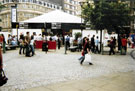 BBC On Tour tent on Fargate during Schools Festival Week