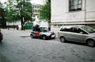 Red Bull Promotion Car outside Central Library, Surrey Street with Tudor Square in the background