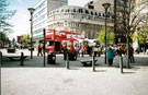 Muller Rice Promotional Bus, Fargate with Barkers Pool in the background