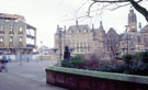 Demolition of Town Hall Extension (known as the Egg Box (Eggbox)), looking towards the Town Hall