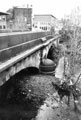 Neepsend Bridge and River Don, Rutland Road with former Post Office, No. 71, Neepsend Lane at the end of the bridge