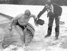 Swimming in icy water at Millhouses Swimming Baths