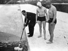 Breaking the ice at Millhouses Swimming Baths, Millhouses Park