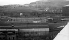 Looking towards Parkwood Springs from the roof of Osborn Mushet Tools, Penistone Road, late 1970s/early 80s