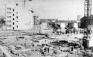 Looking towards Victoria Station over the markets area under construction