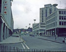 Furnival Gate looking towards Charter Square with Grosvenor House Hotel in the background left