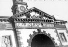 Detail on the entrance to Green Lane Works, Green Lane originally the premises of Henry Hoole and Thomas Nicholson