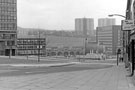 View: v03588 Howard Street looking towards Sheffield Midland railway station, Sheaf House (right) and Claywood Flats with Sheffield Polytechnic left