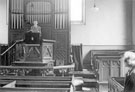 Interior view of Montgomery Methodist Chapel, corner of Union Road/Oakdale Road