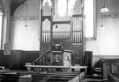 Interior of Montgomery Methodist Chapel, corner of Union Road/Oakdale Road