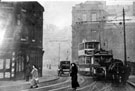 Bow Street (the lower end of West Street) looking towards at the junction with Church Street and Leopold Street