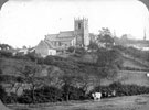 St. Mary's Church, Church Lane, Beighton, taken from the fields. Former home of Lucretia Smith, Queen of the gypsies, left