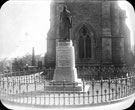 James Montgomery Monument, General Cemetery. The Christian Poet died April 30, 1854, aged 83. Monument described as elegant, including a fine bronze statue. Situated to west end of Church of England Chapel (in background)