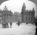 View: w00355 Fitzalan Square looking towards Commercial Street and Canada House (Sheffield Gas Company offices), Birmingham District and Counties Banking Company Ltd., right, General Post Office (Haymarket), left