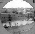 General view of Fulwood from Whiteley Fields. Forge Dam in foreground