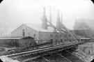 Ore Cal, furnace and ore storage bins, possibly Sanderson Kayser Ltd., Attercliffe Steel Works, Newhall Road