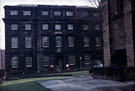 Former Boys Charity Blue Coat School, East Parade. Also used as offices for the Ministry of Social Security