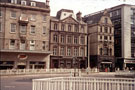 View: w00684 High Street/Fargate from Church Street. No. 6, High Street, Boots Chemist, No. 4, Barclays Bank, No. 9, Fargate, Austin Reed