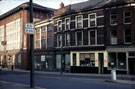 Part of the old Gaiety Theatre, West Bar, demolished April, 1984. Former 'The Hostel' also known as Tudor House, left