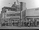 View: w01157 Castle House (No. 1), Brightside and Carbrook Co-op, Angel Street, c. 1950