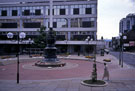 View: w01960 Cole Brothers, department store and War Memorial, Barkers Pool from the City Hall steps looking towards Cambridge Street