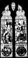 Stained glass window in Cathedral SS Peter and Paul