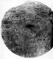 Stone at Stanage Pole, inscriptions on stone include words cut by a pearl-grinder in the early 19th century