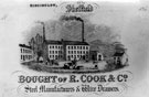 Bought of R. Cook and Co., steel manufacturers and wire drawers, Ringinglow