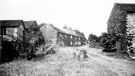 Grinders shop, foreground, left, gatehouse, right and cottages, background, Abbeydale Works, former premises of W. Tyzack, Sons and Turner Ltd., manufacturers of files, saws, scythes etc., prior to restoration and becoming Abbeydale Industrial Hamlet