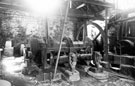 Tilt Hammer in Scythe Forging Shop, Abbeydale Works, former premises of W. Tyzack, Sons and Turner Ltd., manufacturers of files, saws, scythes etc., prior to restoration and becoming Abbeydale Industrial Hamlet Museum