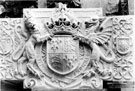 Heraldic panel for the new City Hall, by brothers, Alfred and W.F. Tory, prior to being placed on the newly constructed building