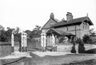 Entrance to Weston Park showing the Godfrey Sykes' Gates and Park Keepers Lodge, Winter Street