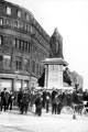 Queen Victoria Monument, Town Hall Square. Unveiled May 11th, 1905. Removed to Endcliffe Woods February 1930