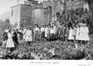 The Sundial in the Garden, part of a series of out-door lessons in Arithmetic, Mensuration, Geometry etc. by Headmaster, J. Eaton Feasey, using pupils from Nethergreen School also known as Ranmoor School)