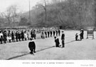 Finding the width of a river without crossing, part of a series of out-door lessons in Arithmetic, Mensuration, Geometry etc. by Headmaster, J. Eaton Feasey, using pupils from Nethergreen School also known as Ranmoor School)