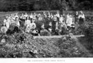 The gardeners with their produce, part of a series of lessons in Nature Study-mainly Plant Life, in the School garden by Headmaster J. Eaton Feasey, using pupils from Nethergreen School also known as Ranmoor School)