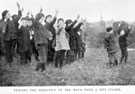 Feeling the direction of the wind with a wet finger', part of observational studies in Plant Life, Light etc., by Headmaster, J. Eaton Feasey, using pupils from Nethergreen School (also known as Ranmoor School)