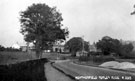 Early construction of Heatherfield Estate, Baslow Road, Totley Rise. The Crescent, left. Greenoak toll house is behind the telegraph pole