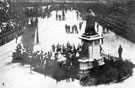 View: y01927 Princess Henry of Battenburg, unveiling Queen Victoria Memorial, Town Hall Square