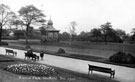 Weston Park looking towards the bandstand