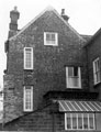 Rear of Wadsley Hall, Far Lane, showing date on gable, 1722. At the time of this photograph the owner was Mrs. Winifred Trickett.