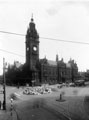 Town Hall from Leopold Street across  Town Hall Square Rockery