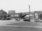 View: s27974 Attercliffe Road Railway Bridge part of Norfolk Midland Railway Viaduct with Leveson Street left