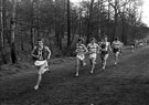 View: s28666 Trevor Wright, Hallamshire Harriers leads the way, Harry Whitehurst Memorial Cross Country, Graves Park