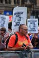 View: a00993 Protester against an English Defence League (EDL) visit to Sheffield