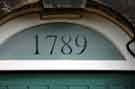 View: a03061 Date over the doorway at Grenoside Reading Room, School Lane