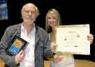 View: a03567 Ellie Crisell with children's author Michael Lawrence at the Sheffield Children's Book Award, 2003