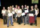 View: a03568 Ellie Crisell (first right) with children's authors and illustrators at the Sheffield Children's Book Award