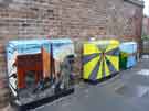 View: a03844 Painted murals on telephone exchange boxes, Ball Street